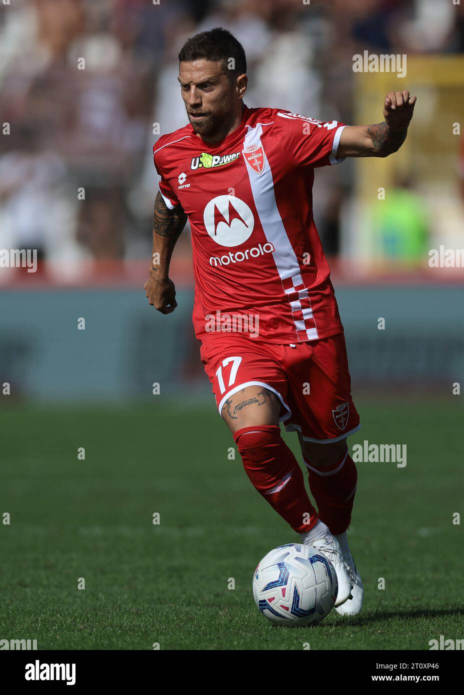 Monza, Italien. Oktober 2023. Alejandro Gomez vom AC Monza während des Spiels der Serie A im Stadio Brianteo, Monza. Der Bildnachweis sollte lauten: Jonathan Moscrop/Sportimage Credit: Sportimage Ltd/Alamy Live News Stockfoto