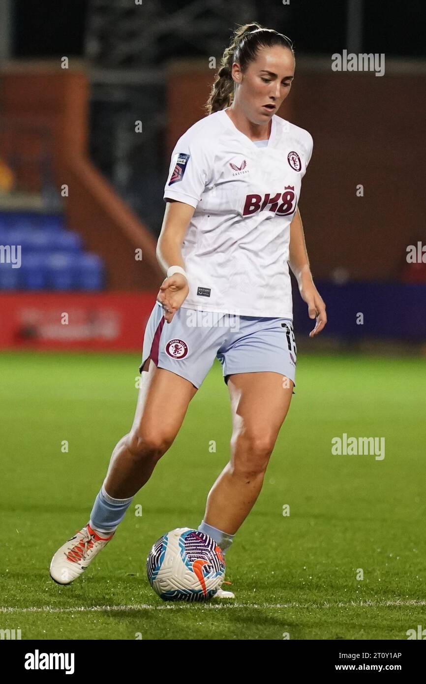 Liverpool Women gegen Aston Villa Women Barclays Women's Super League LIVERPOOL, ENGLAND - 08. OKTOBER 2023 Lucy Parker von Aston Villa in Aktion beim Barclays Women's Super League Spiel zwischen Liverpool und Aston Villa im Preston Park in Liverpool, England. (Foto von Alan Edwards für f2images) Stockfoto