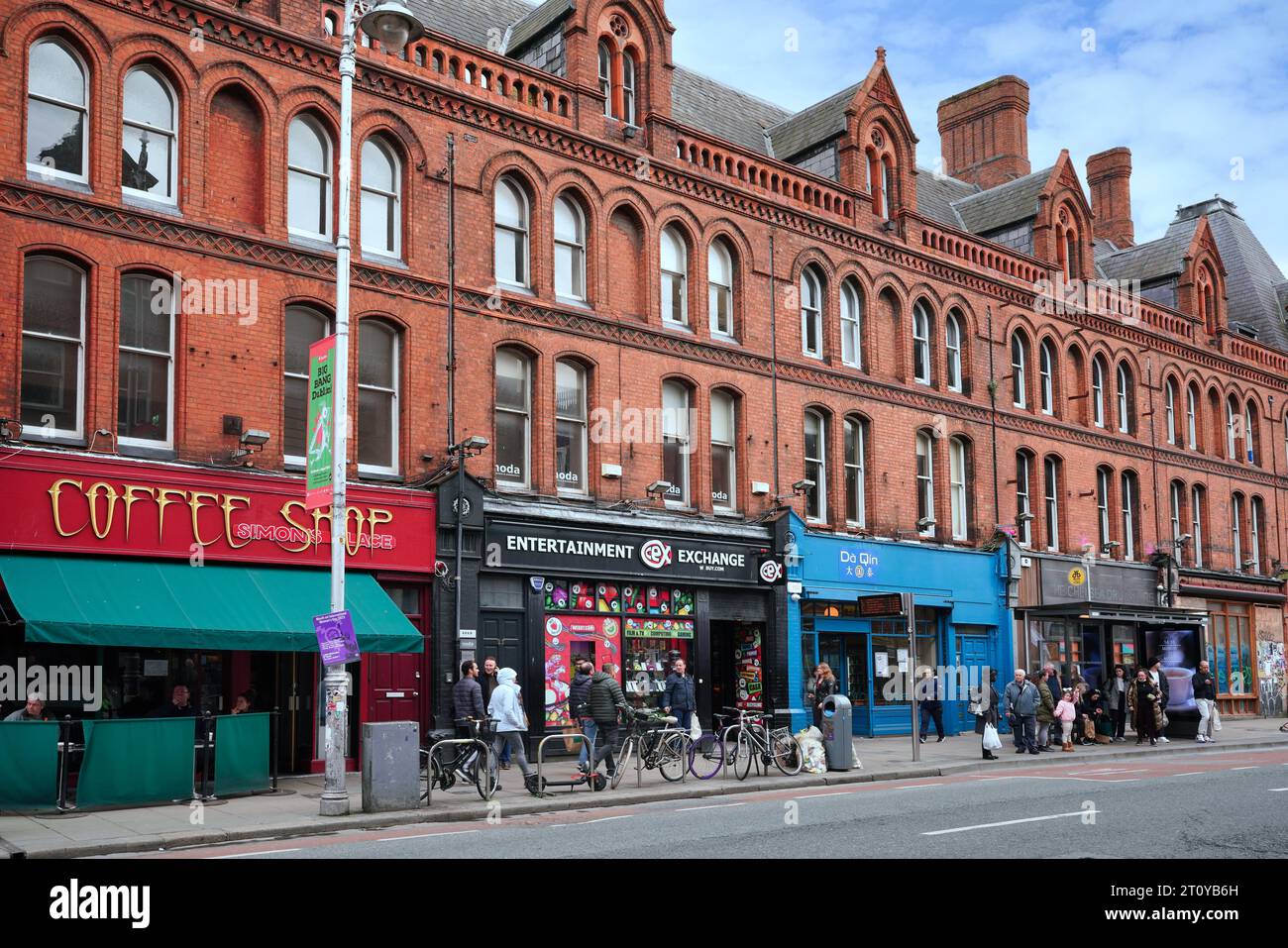 George Street Arcade, ein viktorianisches gotisches Einkaufszentrum in Dublin Stockfoto George Street Arcade, ein viktorianisches gotisches Einkaufszentrum in Dublin Stockfoto