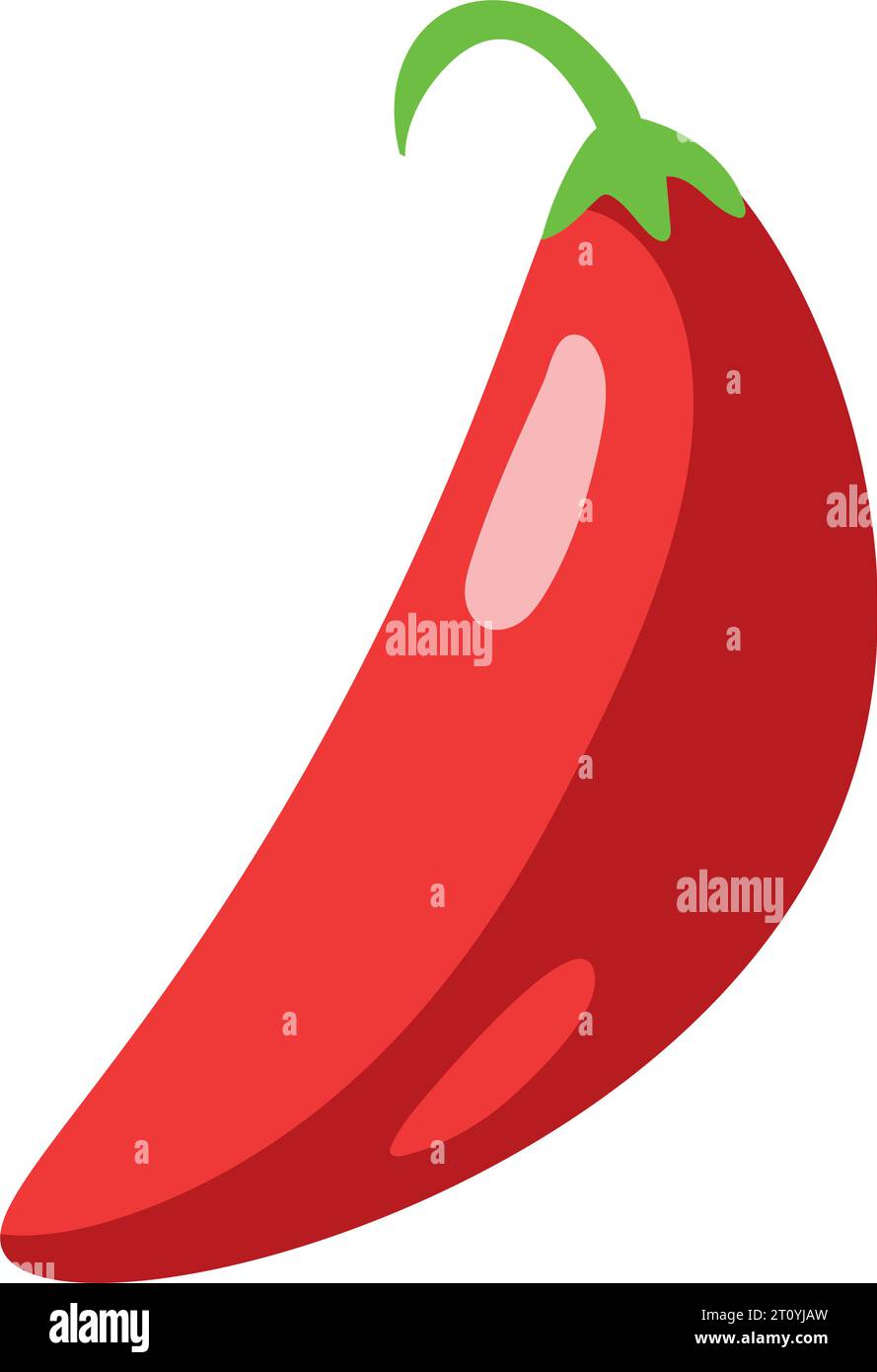 Rote jalapeno-Illustration Stock Vektor