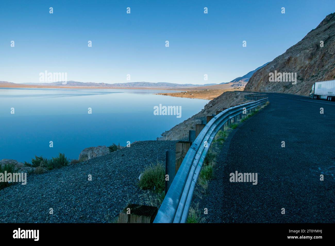 Der Walker Lake ist ein riesiger See in Nevada, nahe der Stadt Hawthorne. Stockfoto