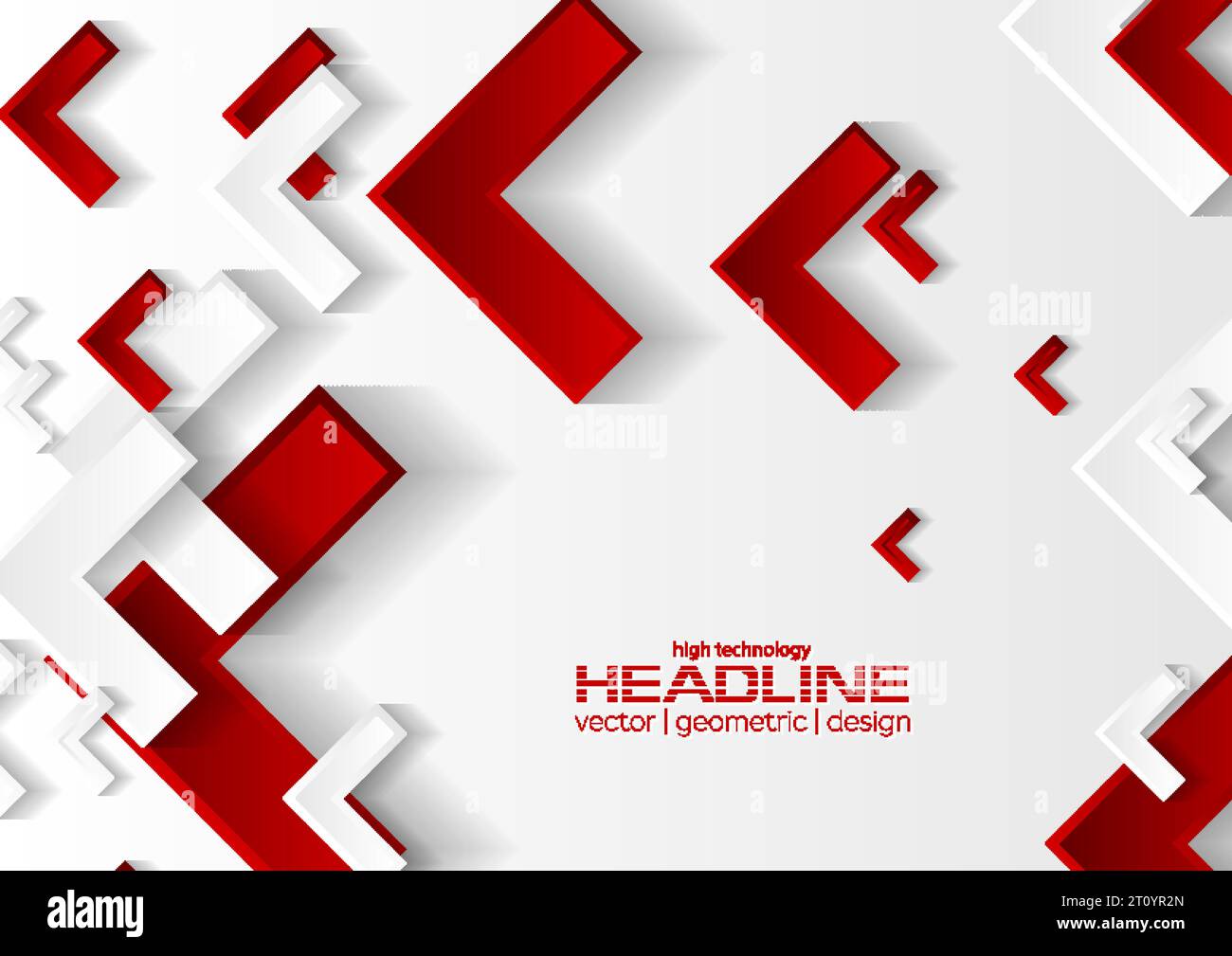 Rot und Grau tech Abstrakt Hintergrund mit Pfeilen. Vector Graphic Design Illustration Stock Vektor