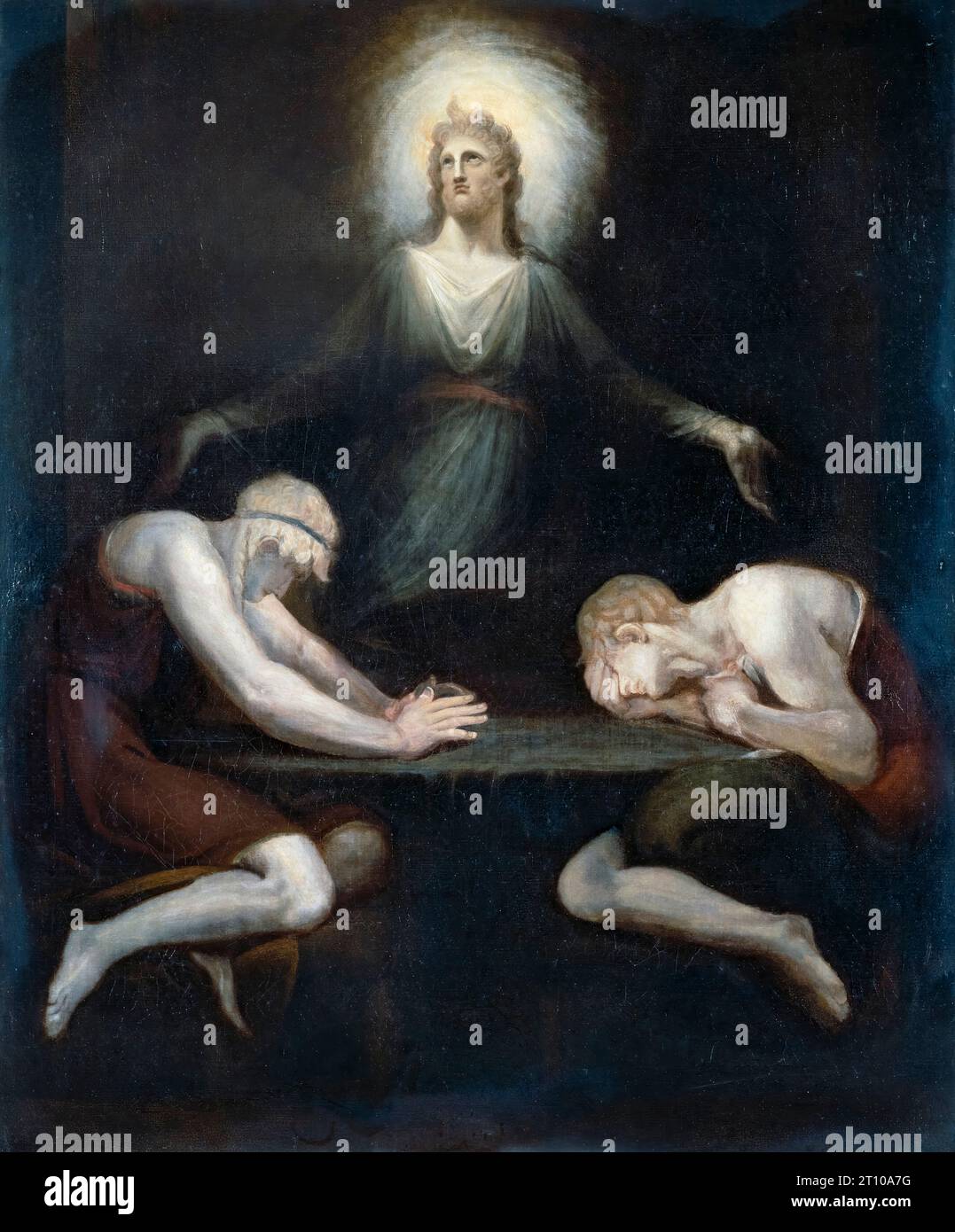Christus verschwindet in Emmaus, Gemälde in Öl auf Leinwand von Henry Fuseli, 1792 Stockfoto