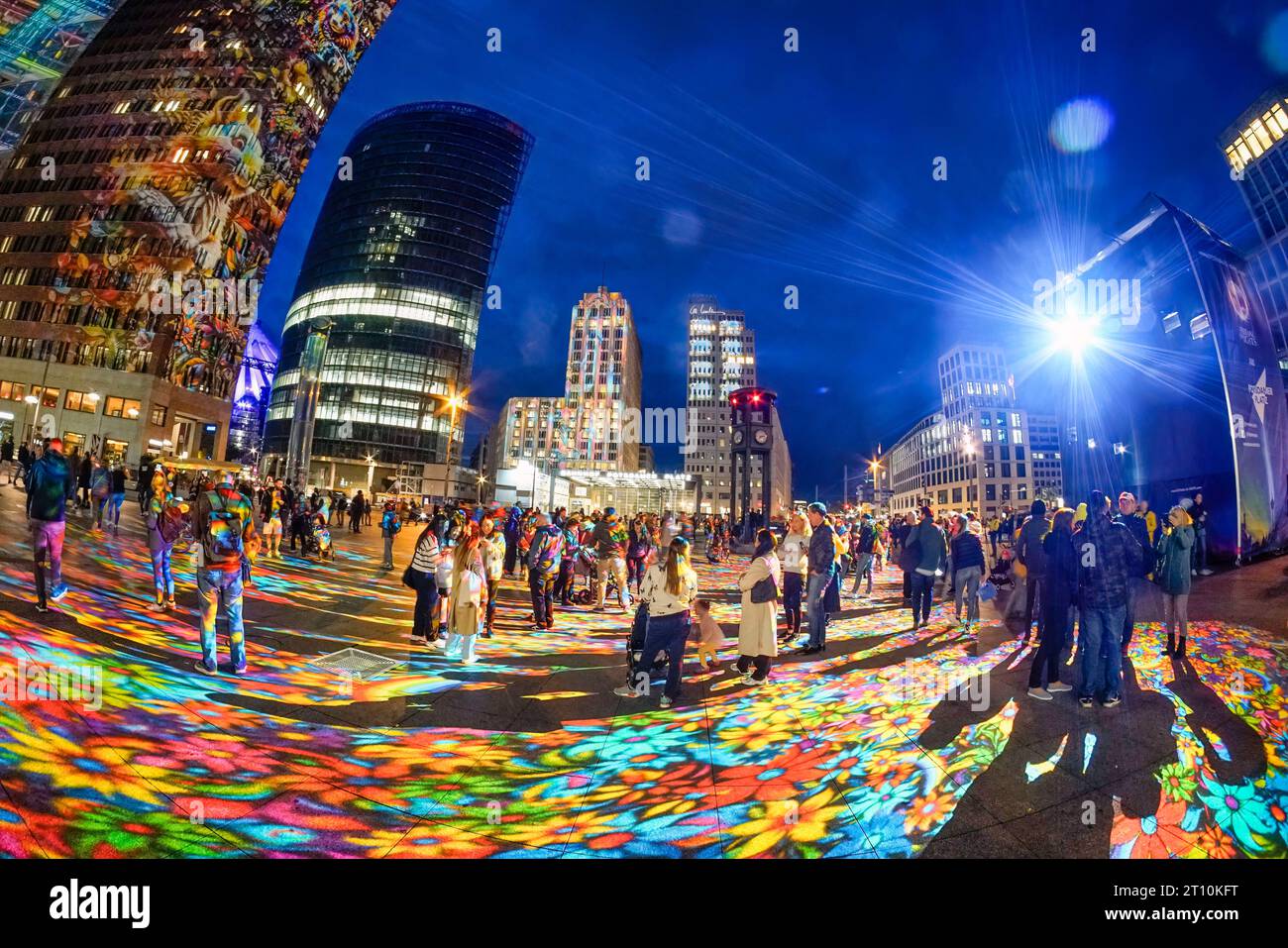 Lichterfest Berlin 2023, Lichterfest Berlin 2023, Potsdamer Platz, Berlin, Stockfoto