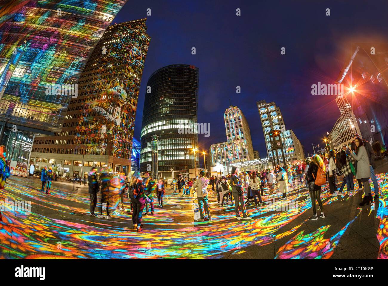 Lichterfest Berlin 2023, Lichterfest Berlin 2023, Potsdamer Platz, Berlin, Stockfoto