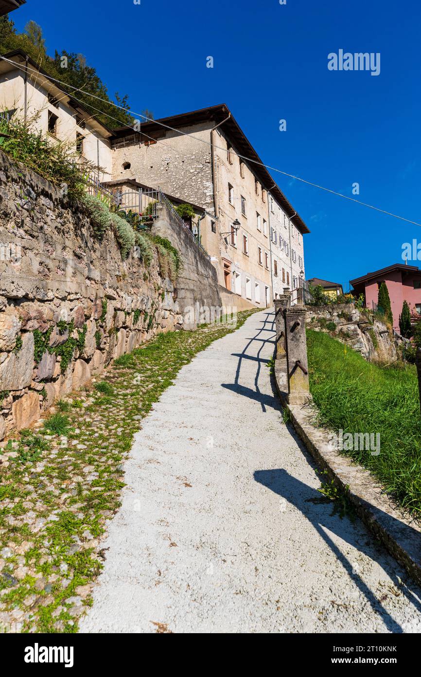 Italien Trentino das Dorf Pieve Tesino Stockfoto