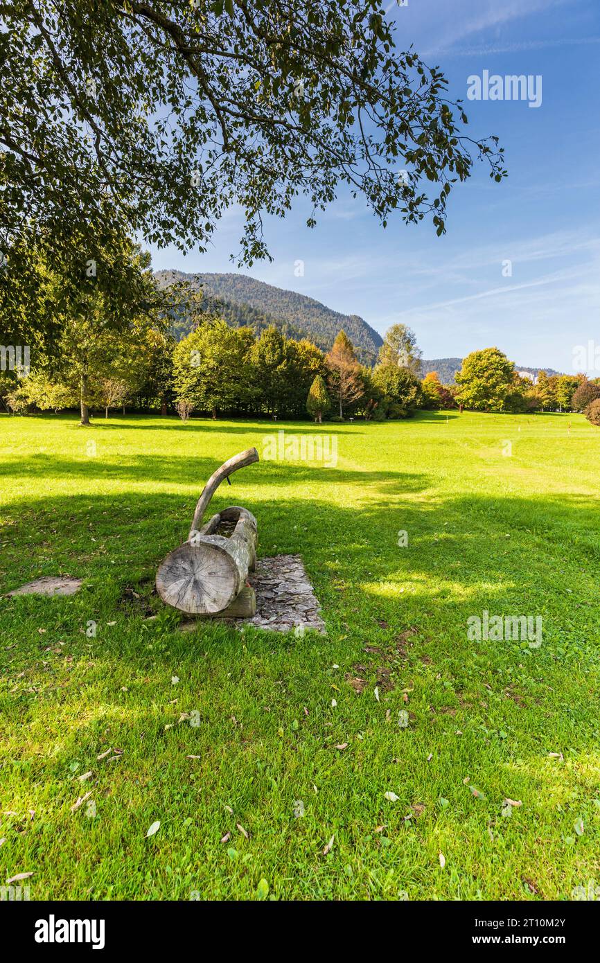 Italien Trentino Pieve Tesino - Tesino Arboretum Stockfoto