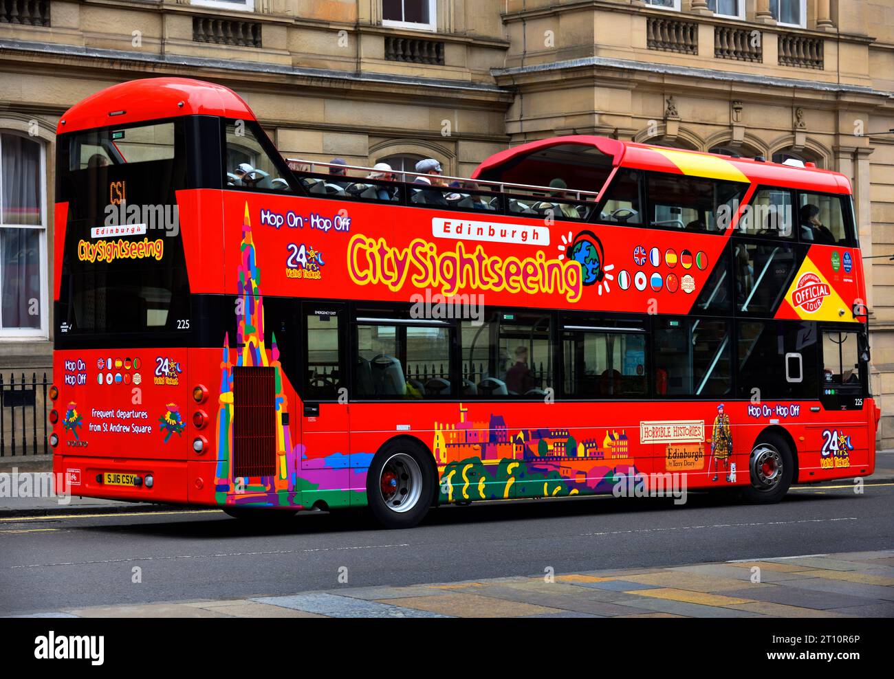 Bustour durch Edinburgh Stockfoto