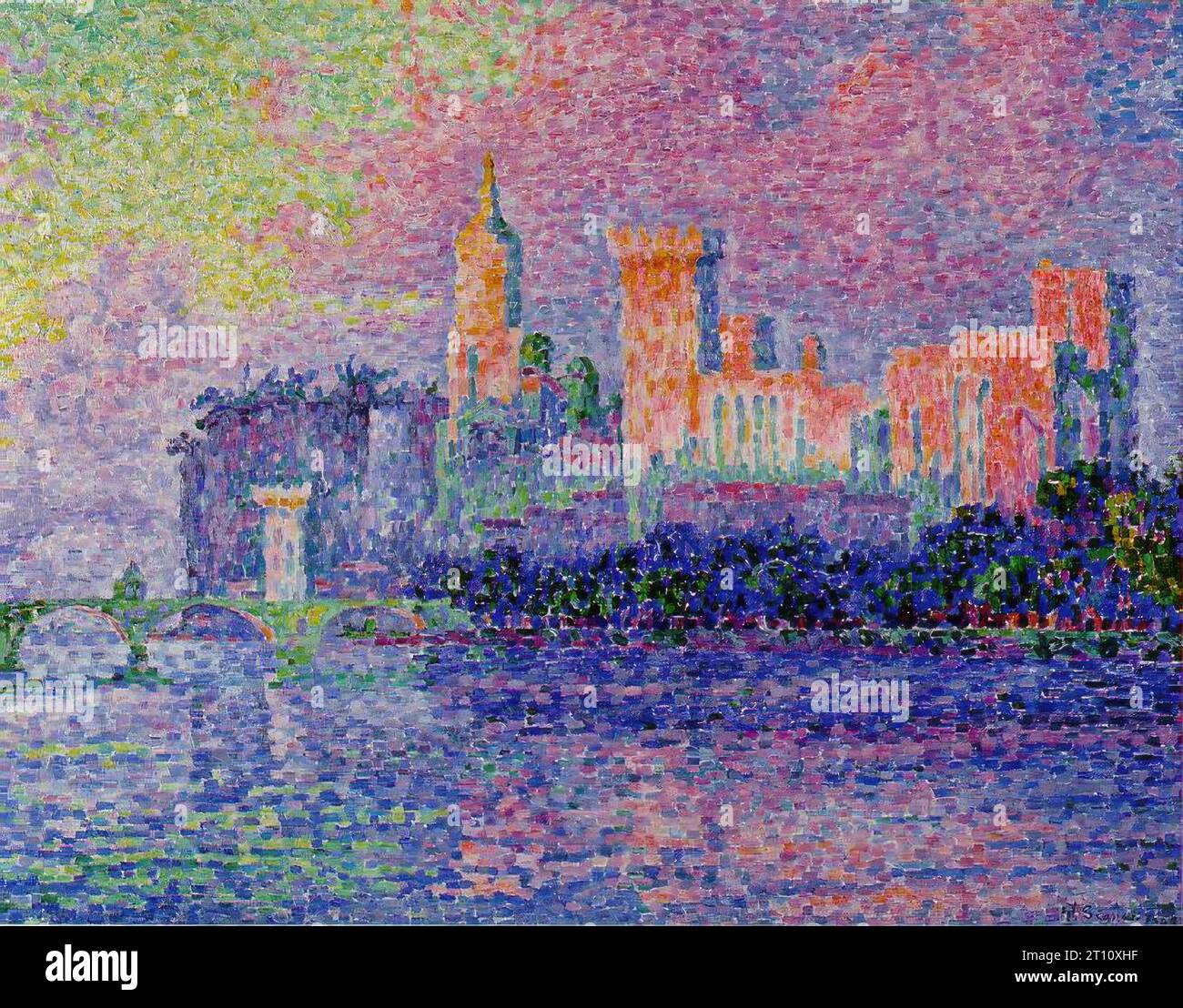 Der päpstliche Palast, Avignon Paul Signac 1900 Stockfoto