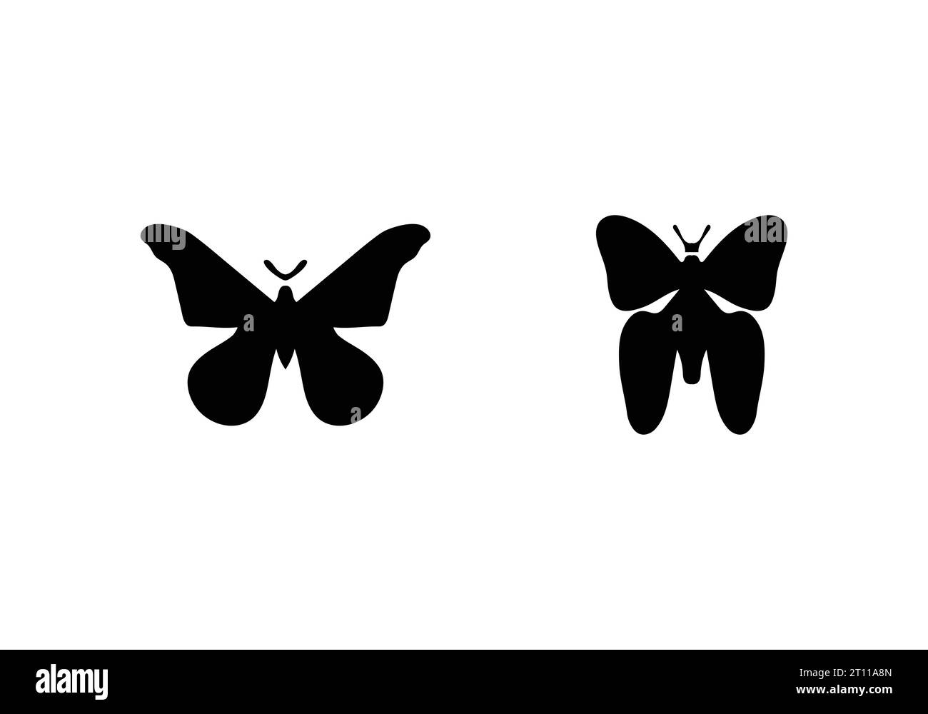 Neues, erstaunliches Design mit Atlas Moth Icon-Illustration im minimalen Stil Stock Vektor