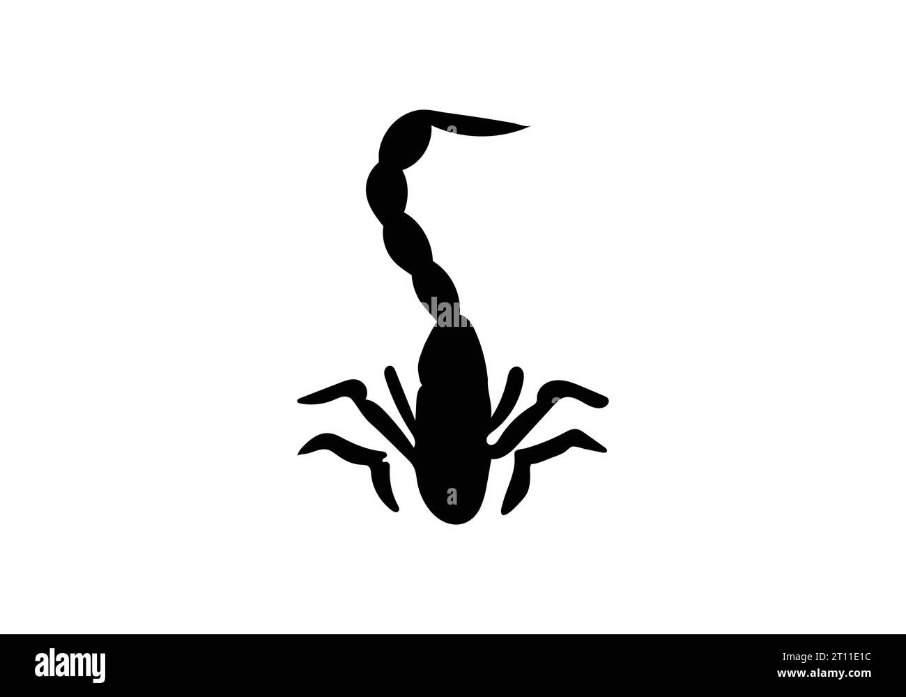 Erstaunliches Design mit minimalem Design, Arizona Bark Scorpion Icon Stock Vektor