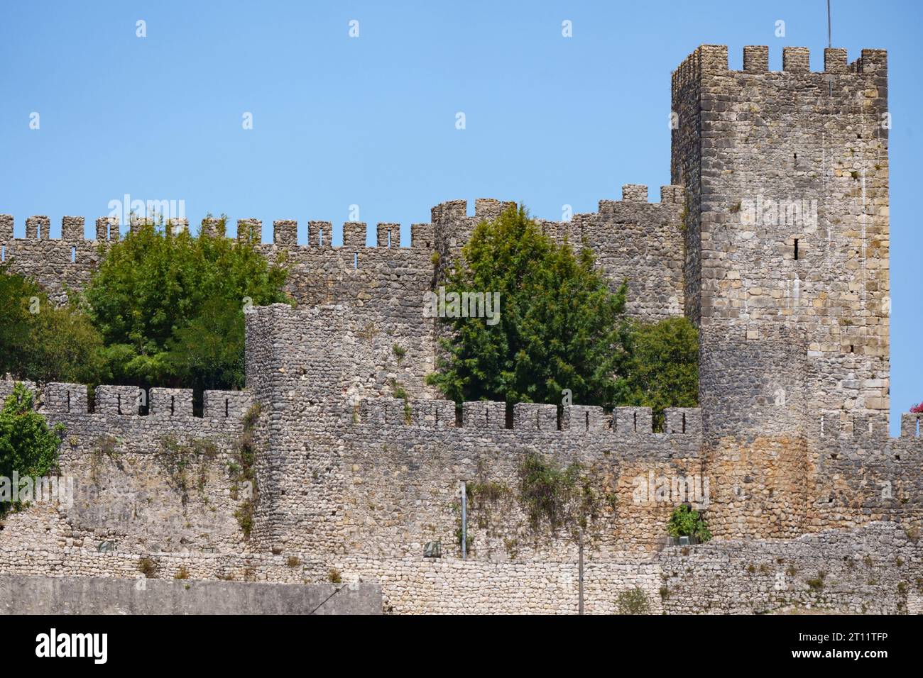 Mittelalterliche Burg in Montemor-O-Velho, Portugal Stockfoto