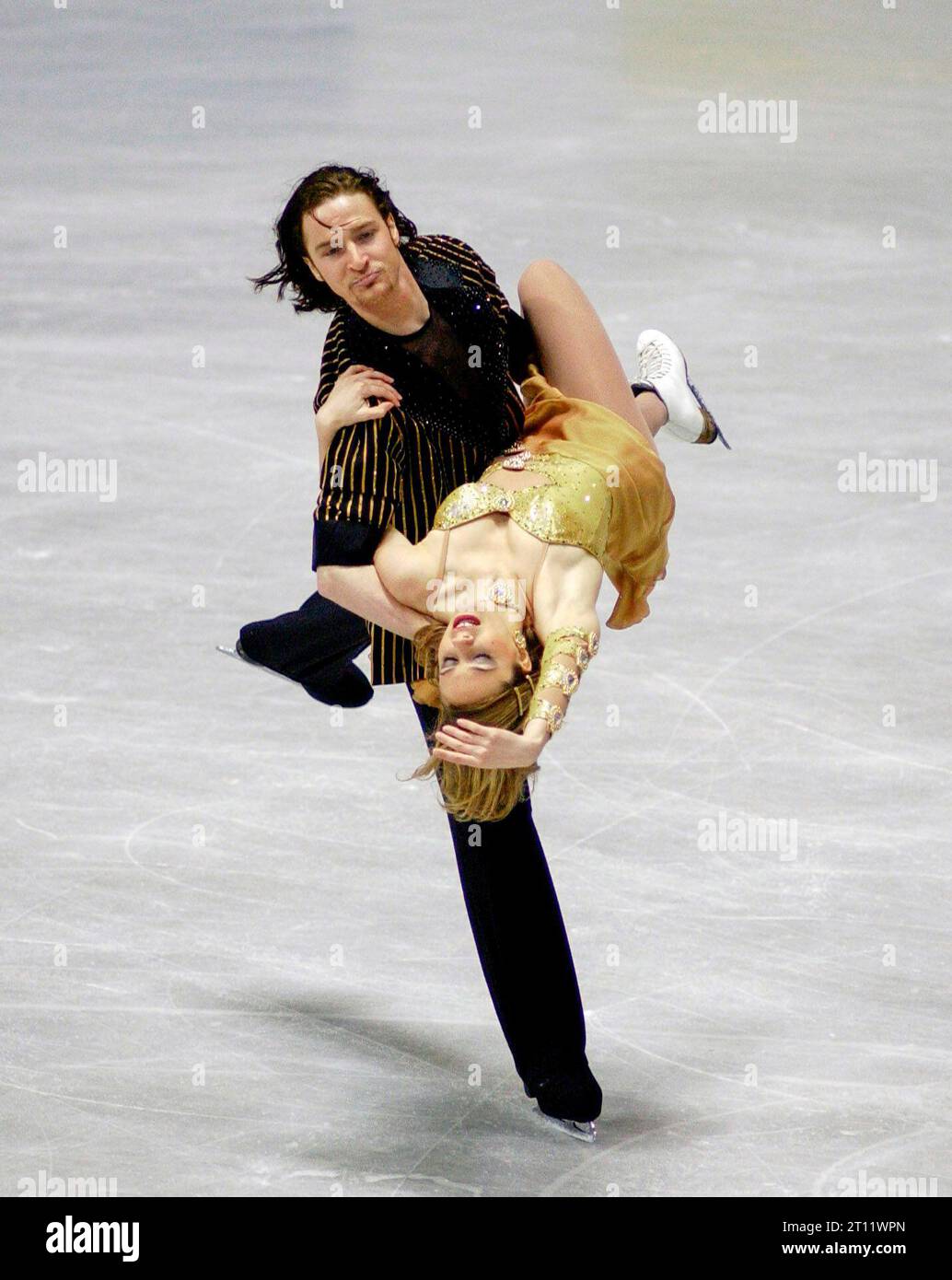 Eiskunstlauf-Weltmeisterschaften, Dortmund, 22. Bis 28. März 2004, Eistanz — Nathalie PECHALAT, Fabian BOURZAT / FRA Stockfoto