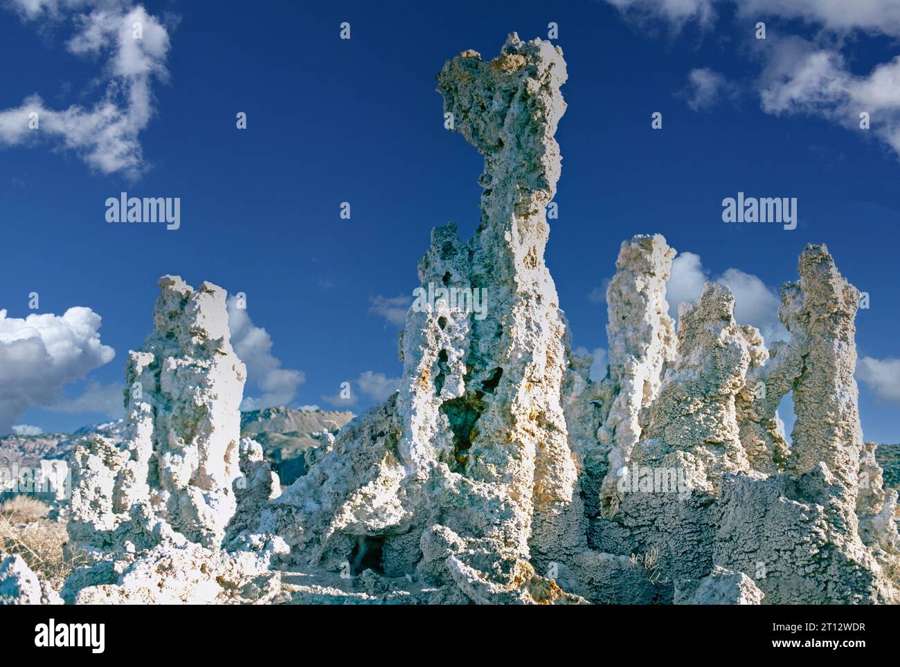 Tuffstein-Formationen, Mono Lake, Kalifornien, Stockfoto
