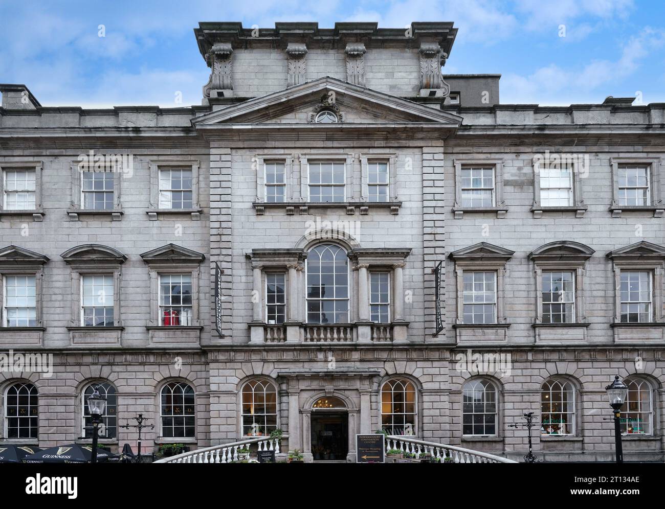 Powerscourt Centre, ein Adelshaus aus den 1700er Jahren in Dublin, das in Geschäfte und Restaurants umgewandelt wurde Stockfoto