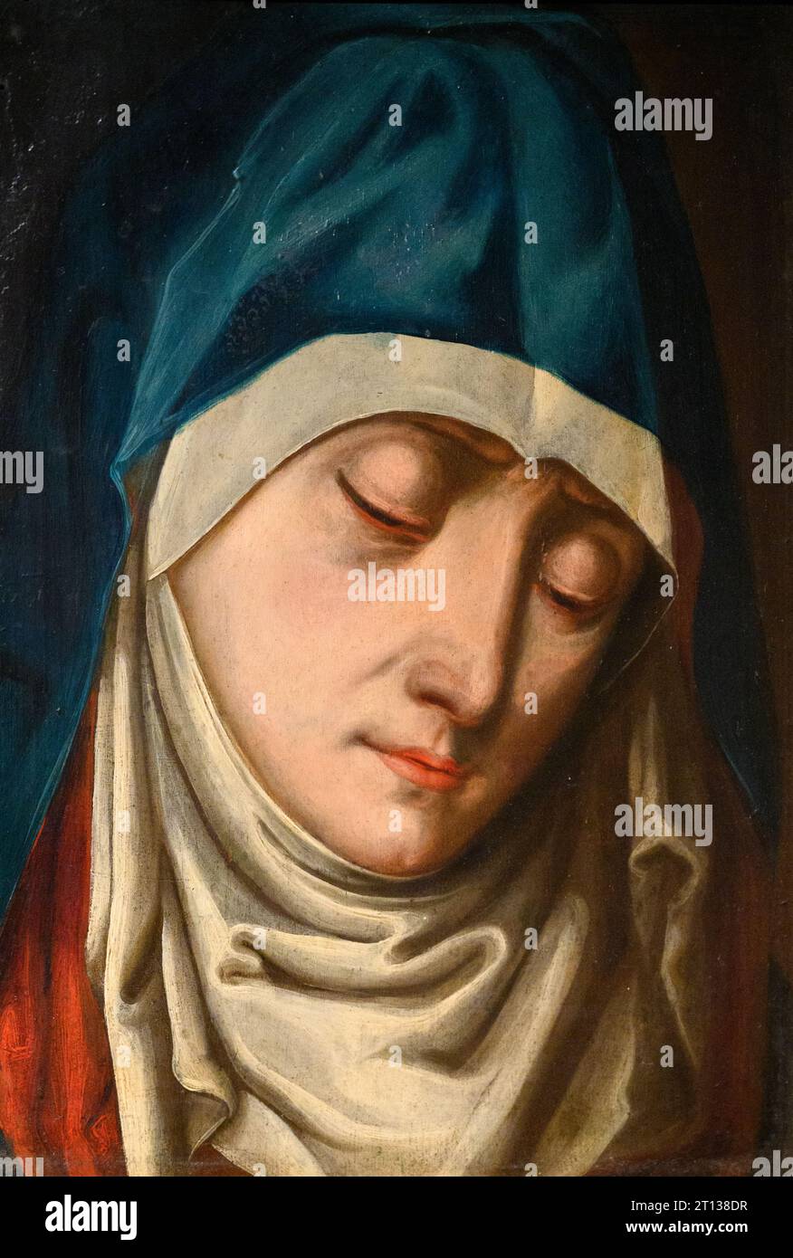 Mater Dolorosa – die Mutter des Leidens. Slawonice, Tschechische Republik. Das Ende des 16. Jahrhunderts. Stockfoto