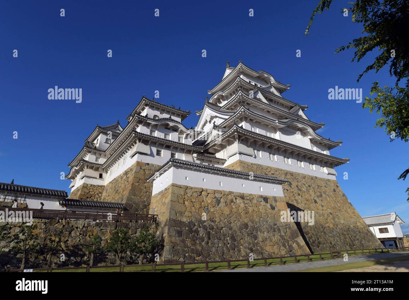 A photo shows Himeji Castle in Himeji City, Hyogo Prefecture on October