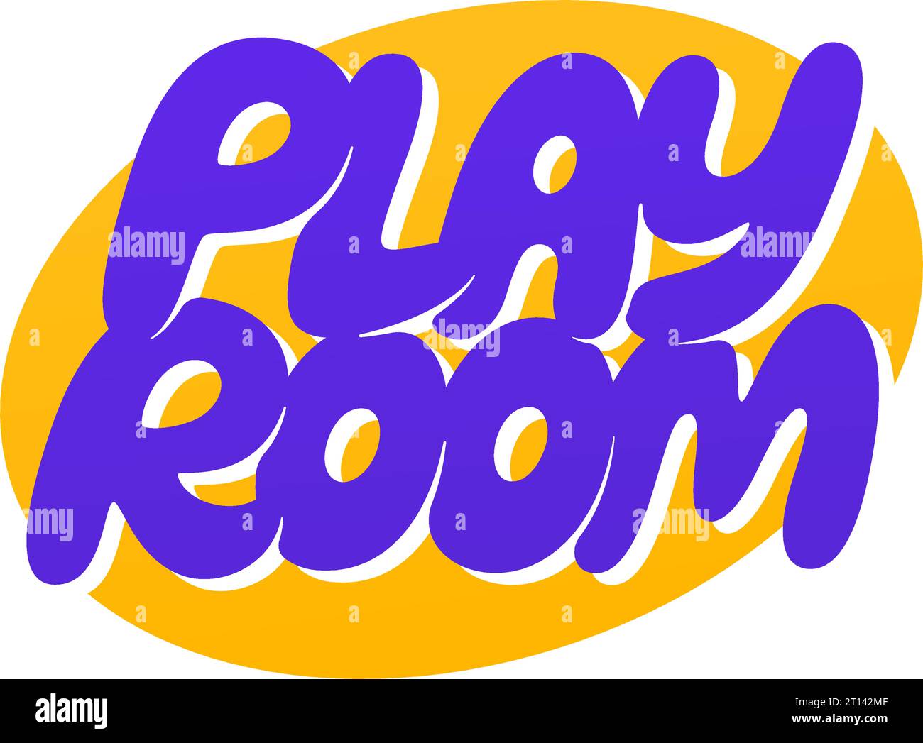 Play Room Vektorbeschriftung Stock Vektor