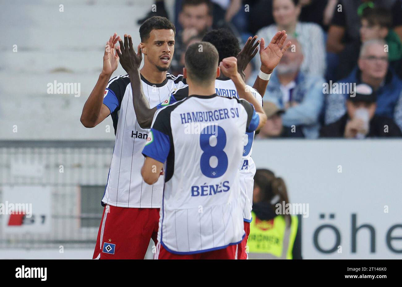 firo: 09/22/2023 Fußball: Fußball: 2. Bundesliga VfL Osnabruck - HSV Hamburg Hamburg HSV Hamburg Hamburg Hamburg Hamburg Hamburg Torjubel über 1-0 für den HSV Hamburg Hamburg von Robert Glatzel Stockfoto