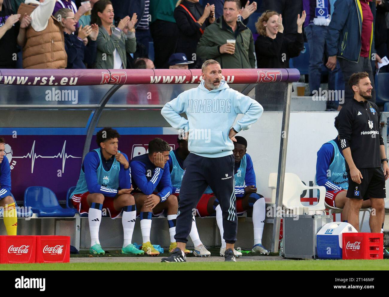 firo: 09/22/2023 Fußball: 2. Bundesliga VfL Osnabruck - HSV Hamburg HSV Hamburg Hamburg Hamburg Hamburg Tim Walter, Geste, enttäuscht Stockfoto