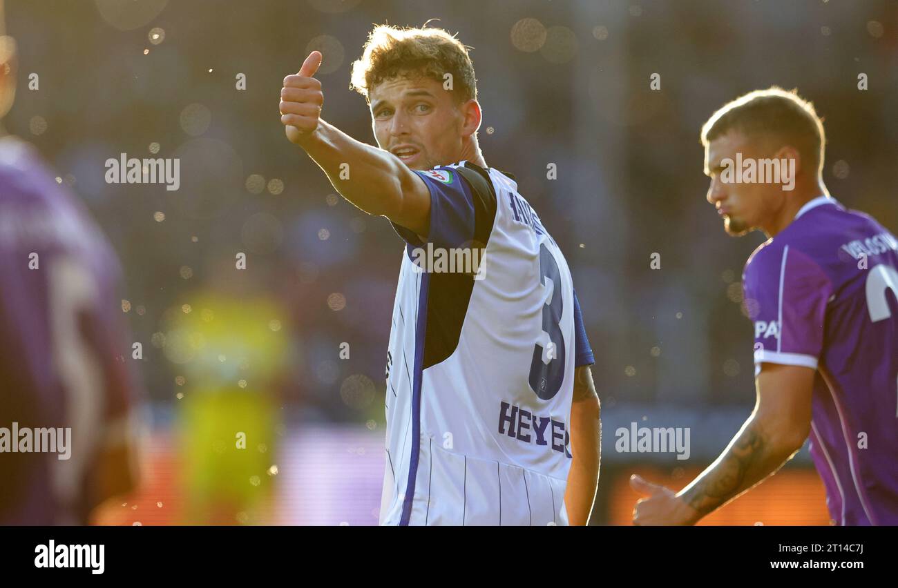 firo: 09/22/2023 Fußball: 2. Bundesliga VfL Osnabruck - HSV Hamburg HSV Hamburg Hamburg Hamburg Hamburg 2:1 Moritz Heyer, Geste, Versuslicht, HSV Hamburg Hamburg Stockfoto