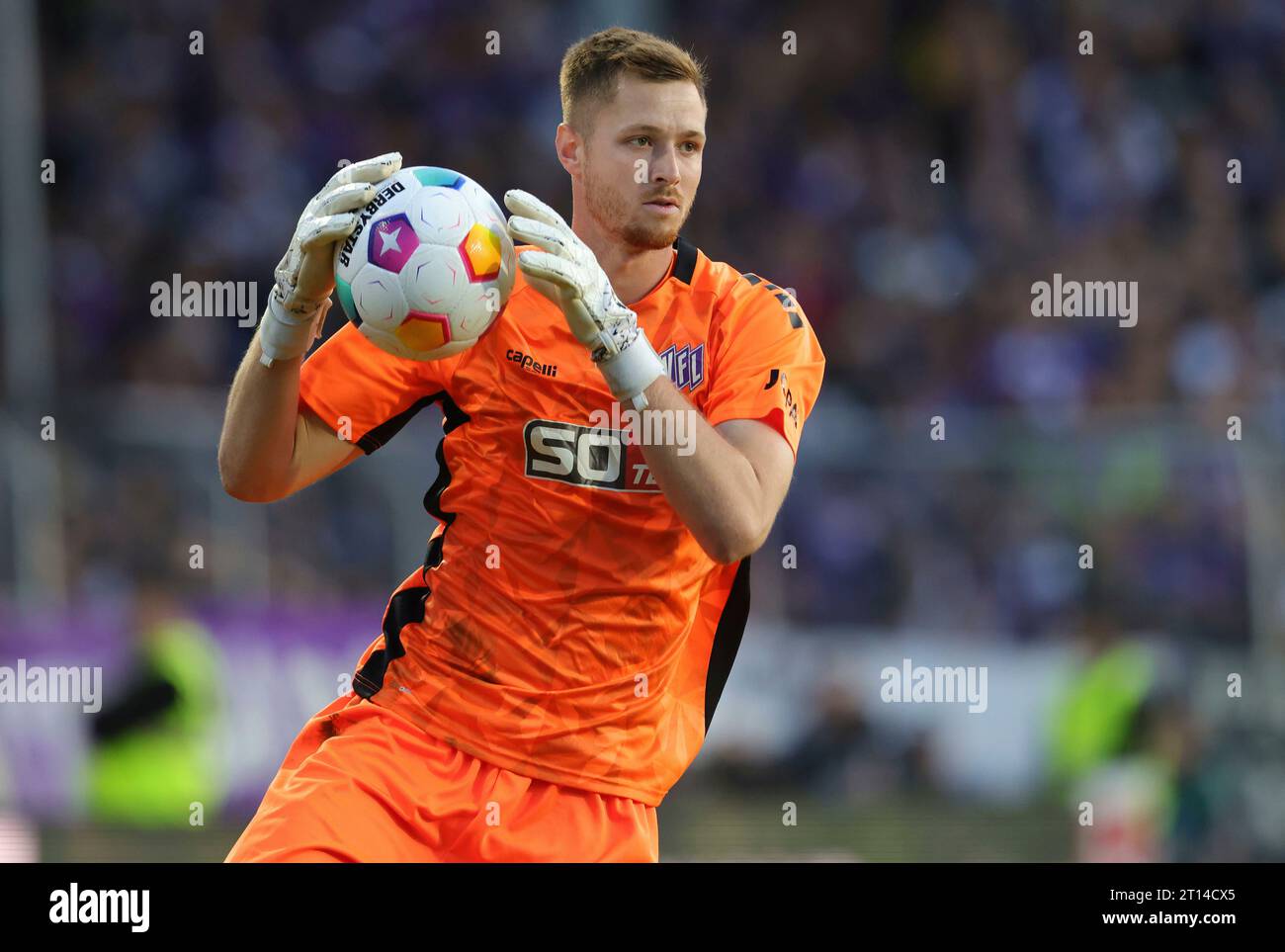 firo: 09/22/2023 Fußball: 2. Bundesliga VfL Osnabruck - HSV Hamburg HSV Hamburg Hamburg Hamburg Hamburg Hamburg 2:1 Lennart Grill, Geste, Torwart, VfL Osnabruck Stockfoto