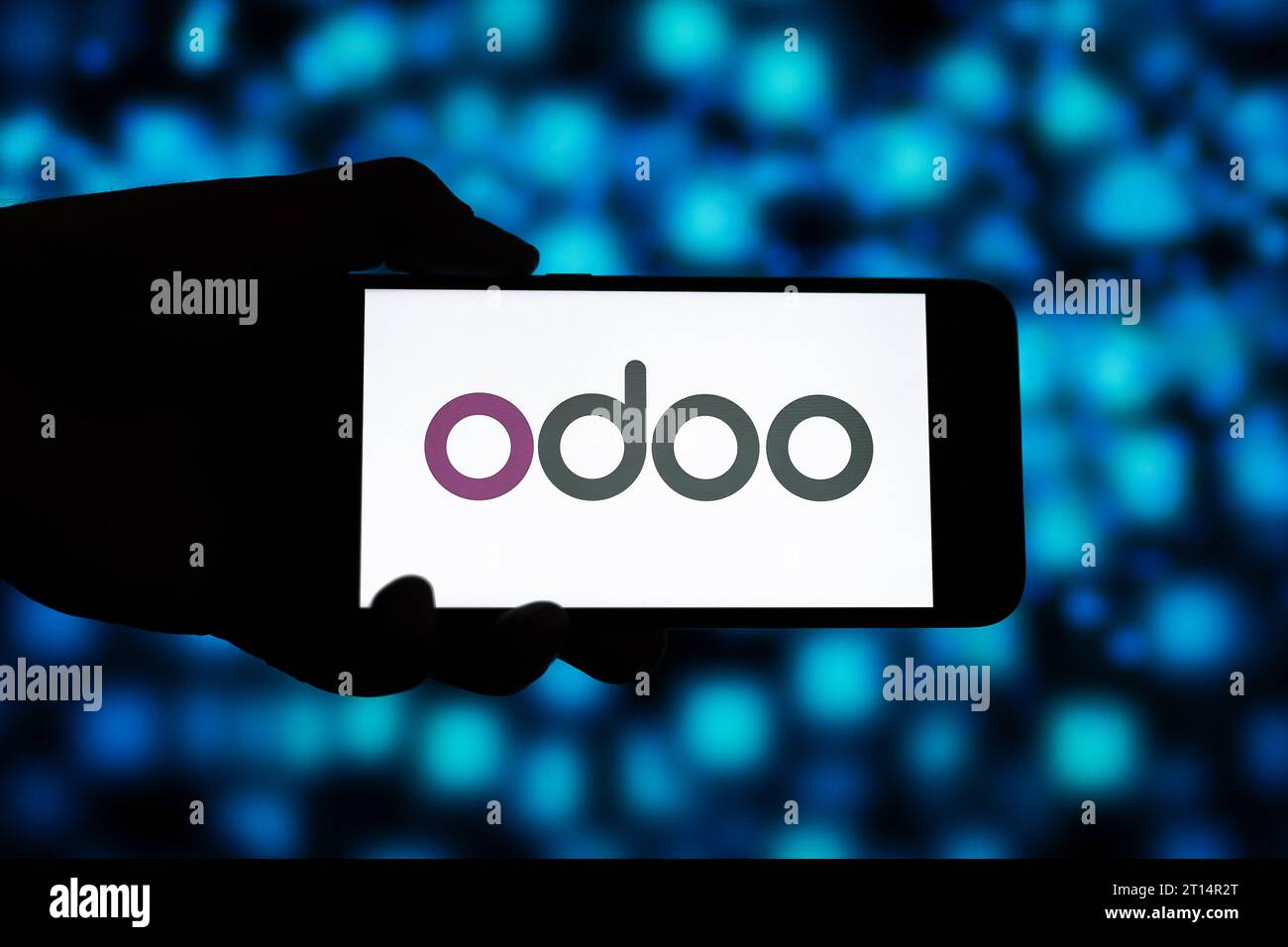 Odoo Editorial. Odoo ist eine Suite von Softwaretools für die Unternehmensverwaltung Stockfoto