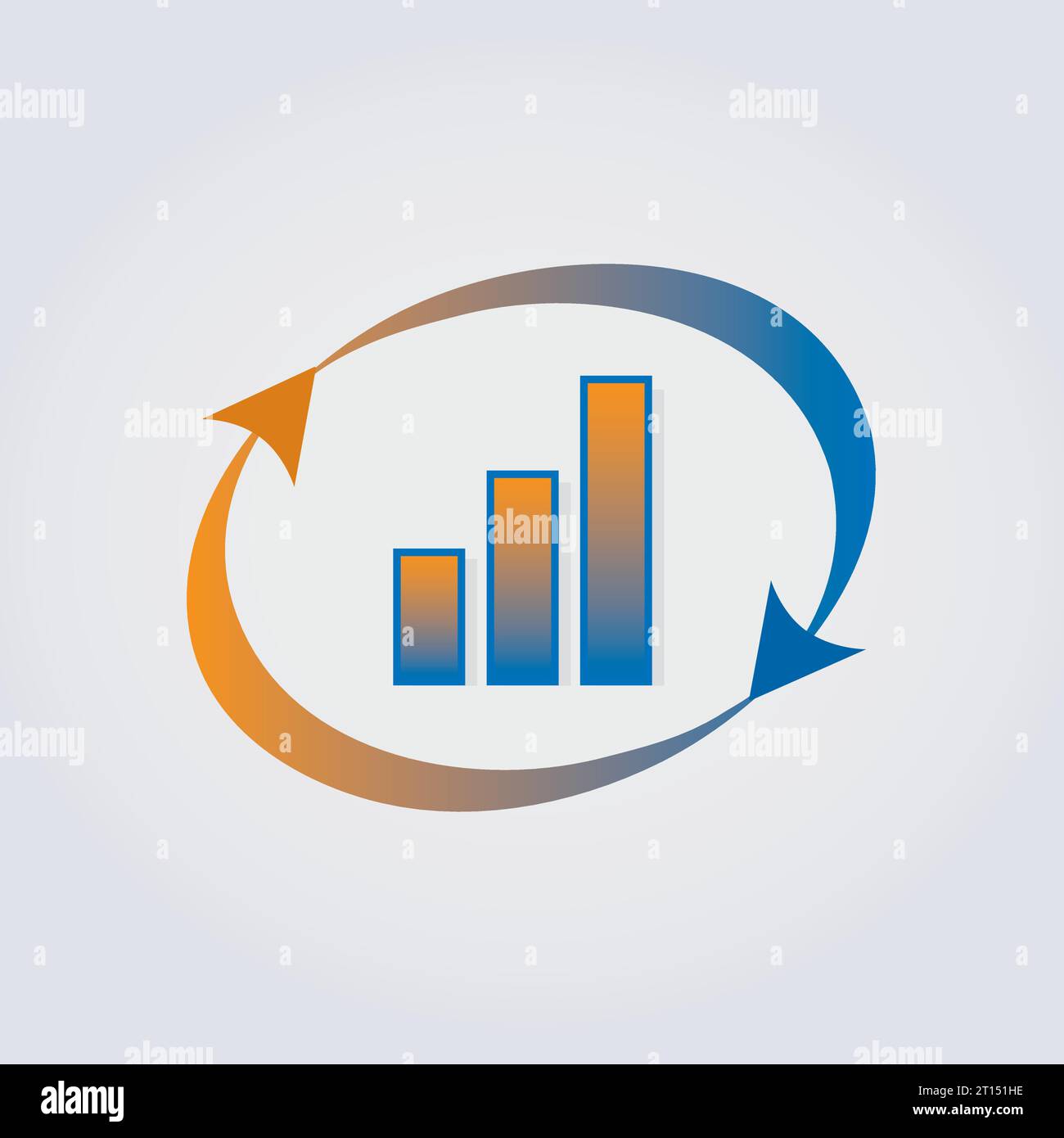 Symbol für Logo Design Finance Immobilien- und Vermögensverwaltung Pfeildiagramm Trading Private Equity Banking Vektor Stock Vektor