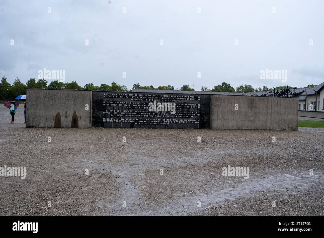 Kz-Gedenkstätte Dachau, München, Deutschland. Aufgenommen am 22. September 2023. Sommer, Reise, Haus, Stadt, Gebäude, Architektur, Welt, alt, Stockfoto