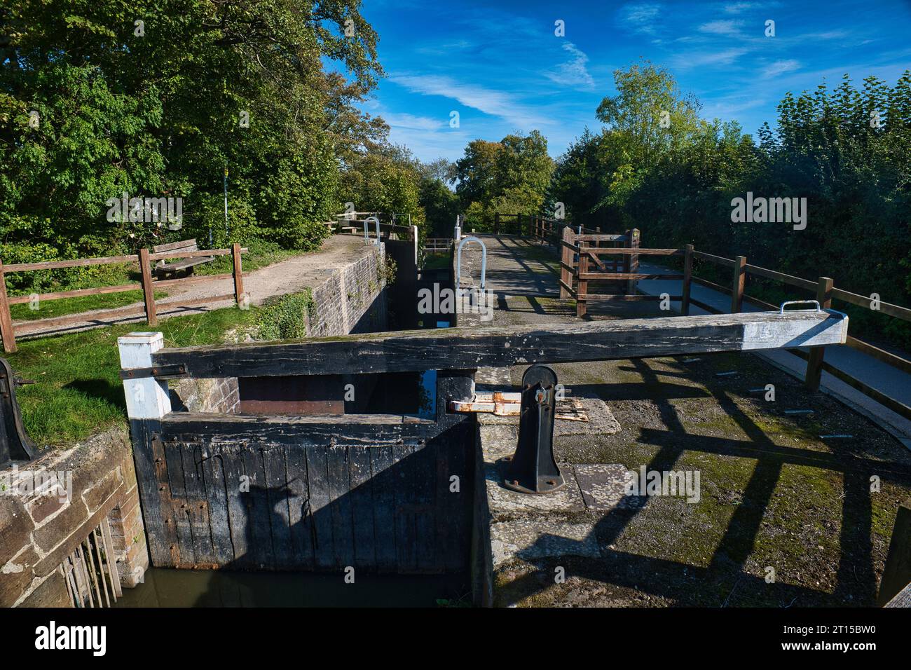 14 Schleusen, Crumlin Arm des Monmouthshire Canal Stockfoto