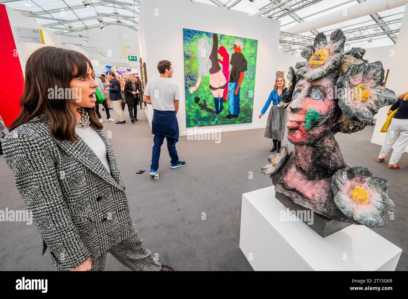 London, Großbritannien. Oktober 2023. Flora, 2018, von Markus Lupertz, über Michael Werner - Frieze Art London 2023, Regents Park, London. Die Messe ist am 11-15. Oktober für die Öffentlichkeit geöffnet. Guy Bell/Alamy Live News Stockfoto