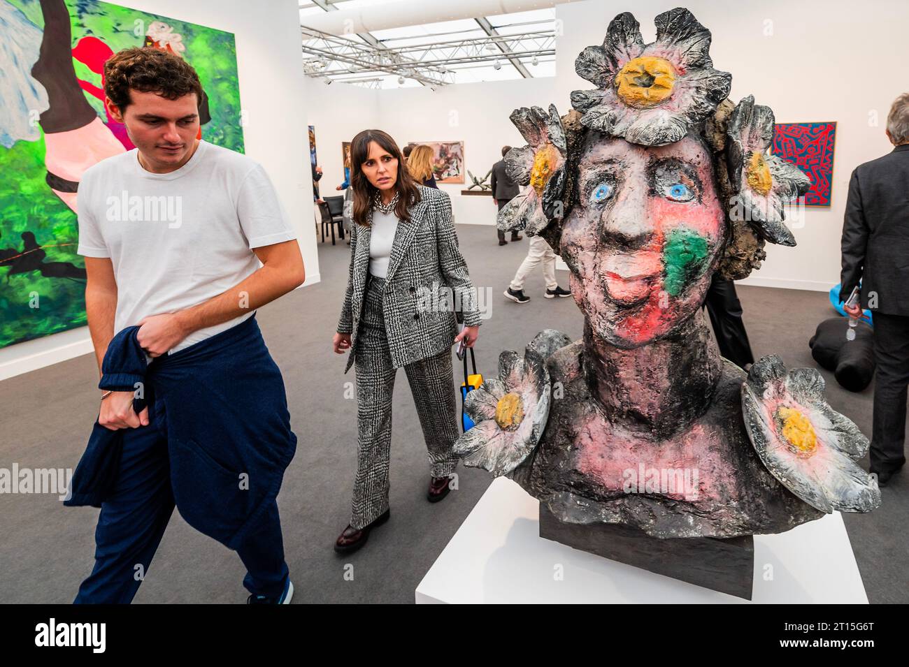 London, Großbritannien. Oktober 2023. Flora, 2018, von Markus Lupertz, über Michael Werner - Frieze Art London 2023, Regents Park, London. Die Messe ist am 11-15. Oktober für die Öffentlichkeit geöffnet. Guy Bell/Alamy Live News Stockfoto