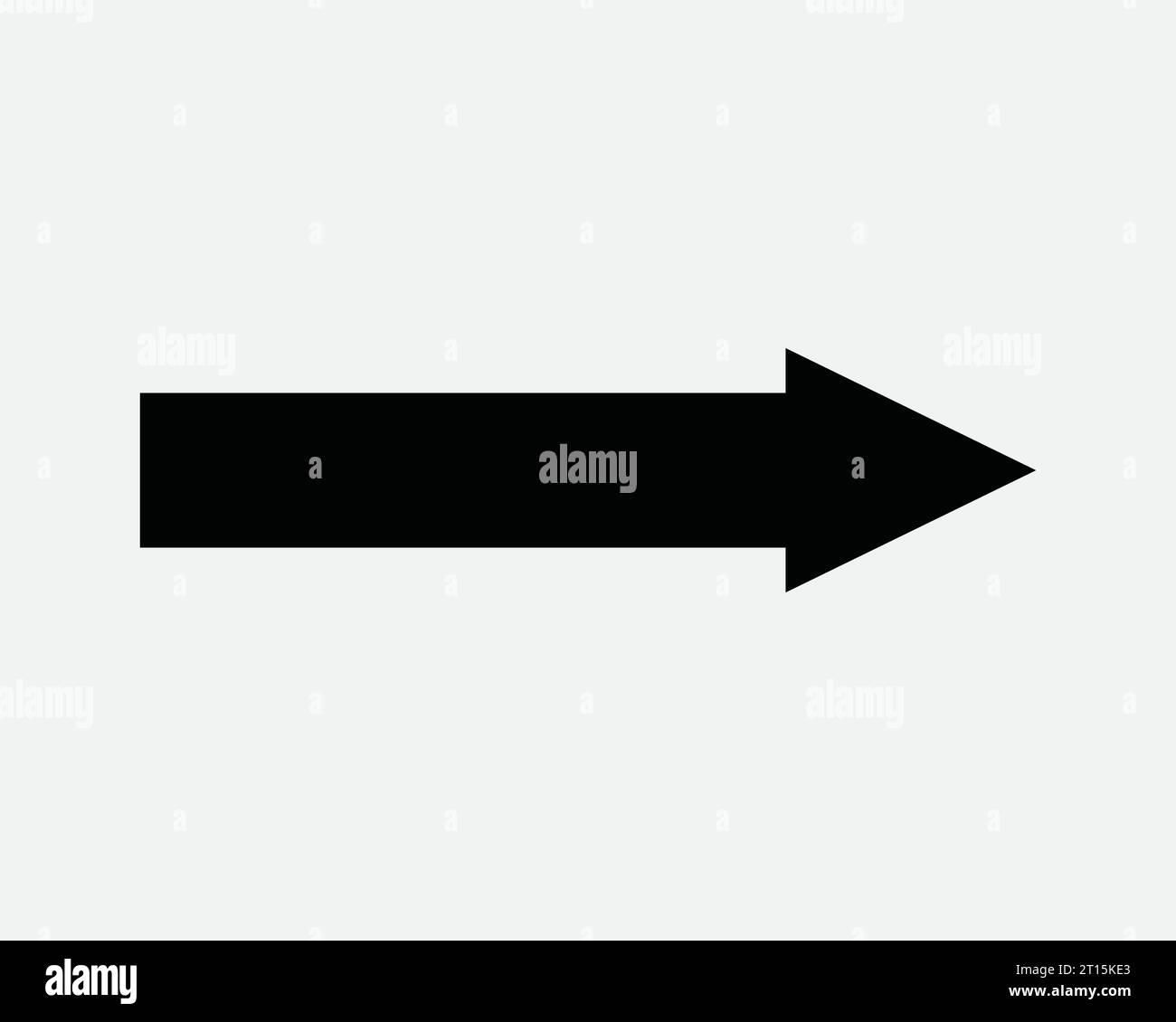 Rechtspfeil Symbol Ostseite Richtung Navigation Pfad Pfad Cursor hier Schwarze weiße Linie Umrissform Verkehrszeichen Straßensymbol EPS Vektor Stock Vektor