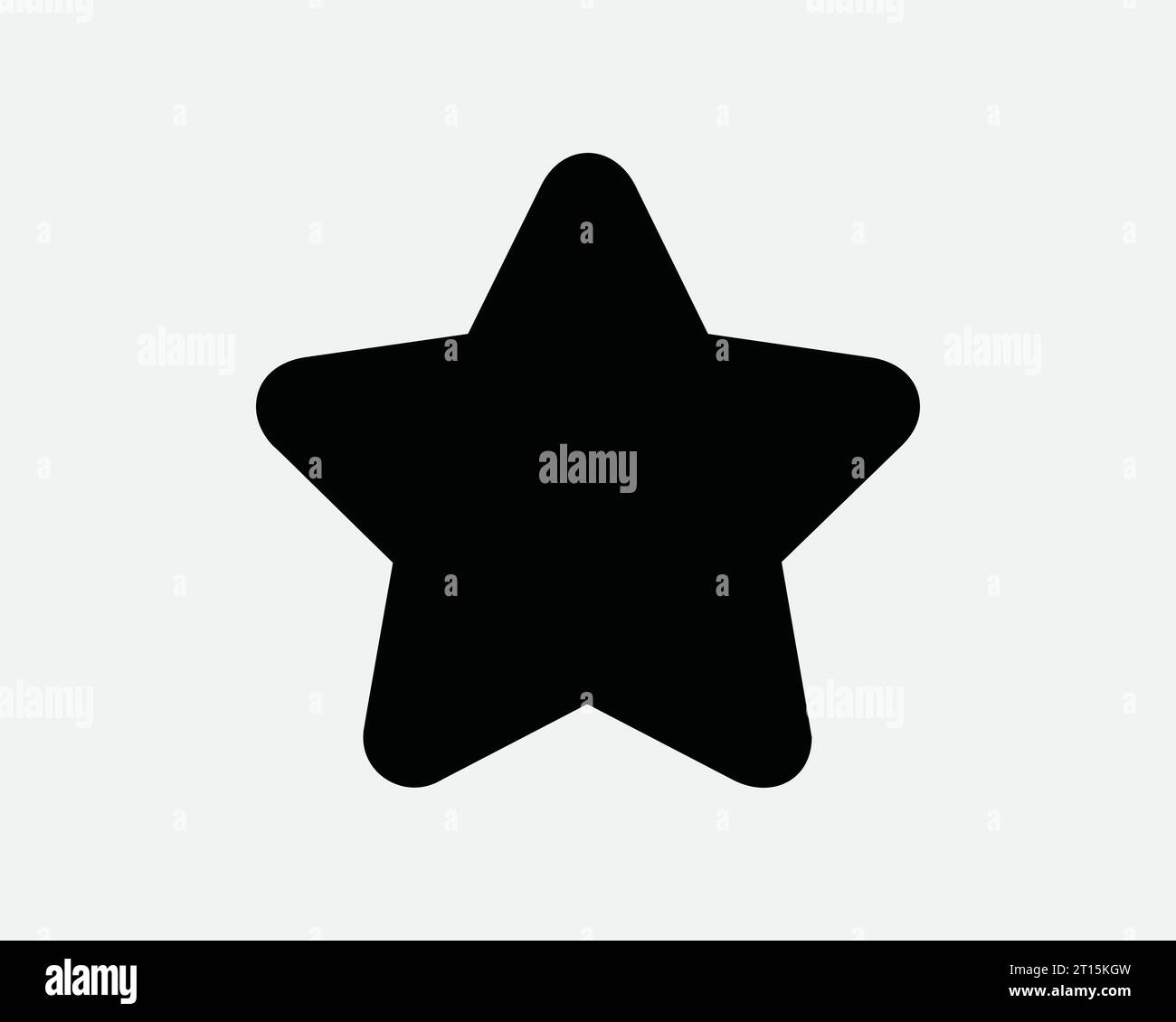 Star Shape Icon Weihnachten Favorit Bewertung Erfolgsauszeichnung fünf Punkte 5 Punkte Stil Schwarz weiß Linie Umriss Form Zeichen Symbol EPS Vektor Stock Vektor