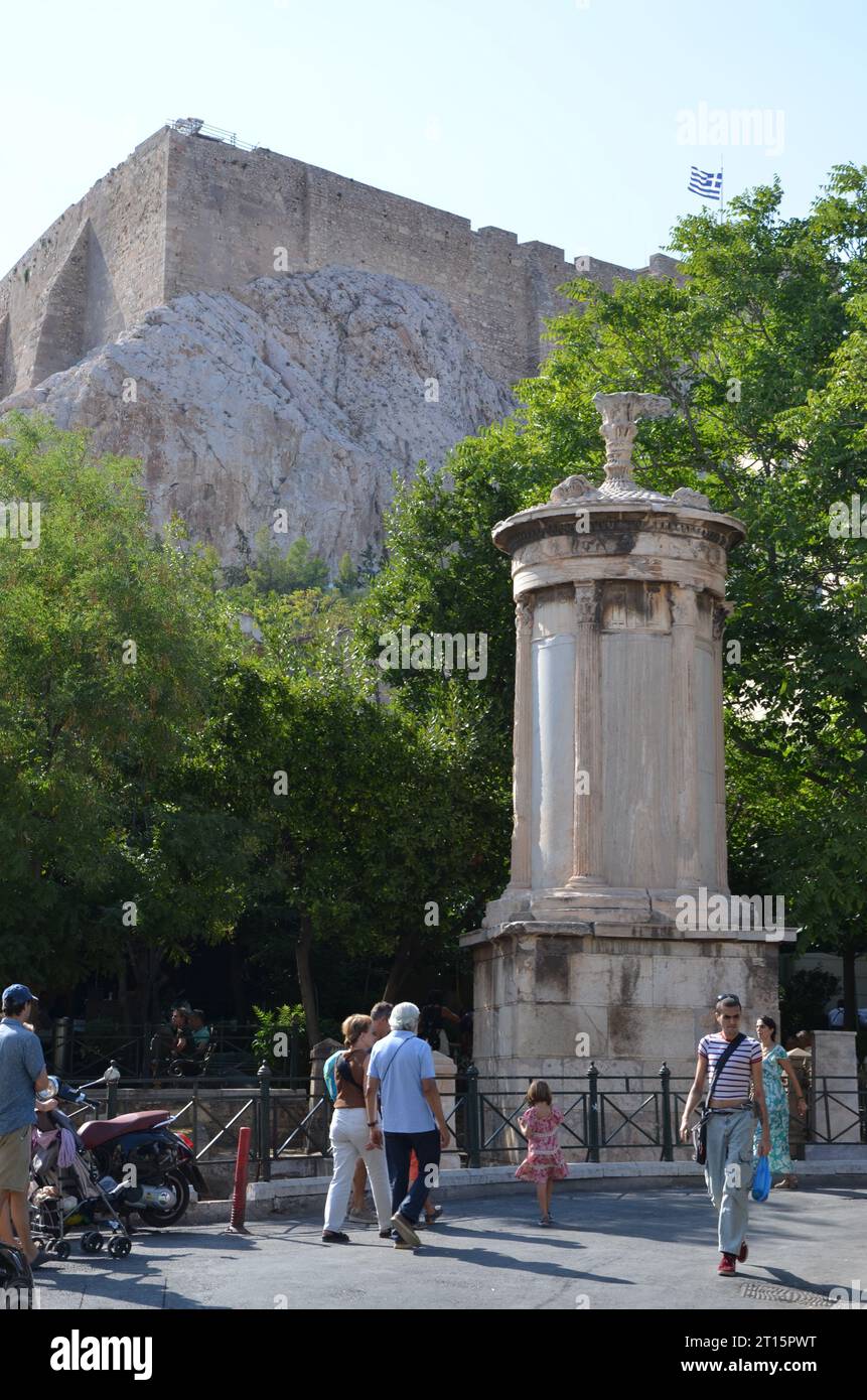 Choragisches Denkmal des Lysikrates, Athen Stockfoto