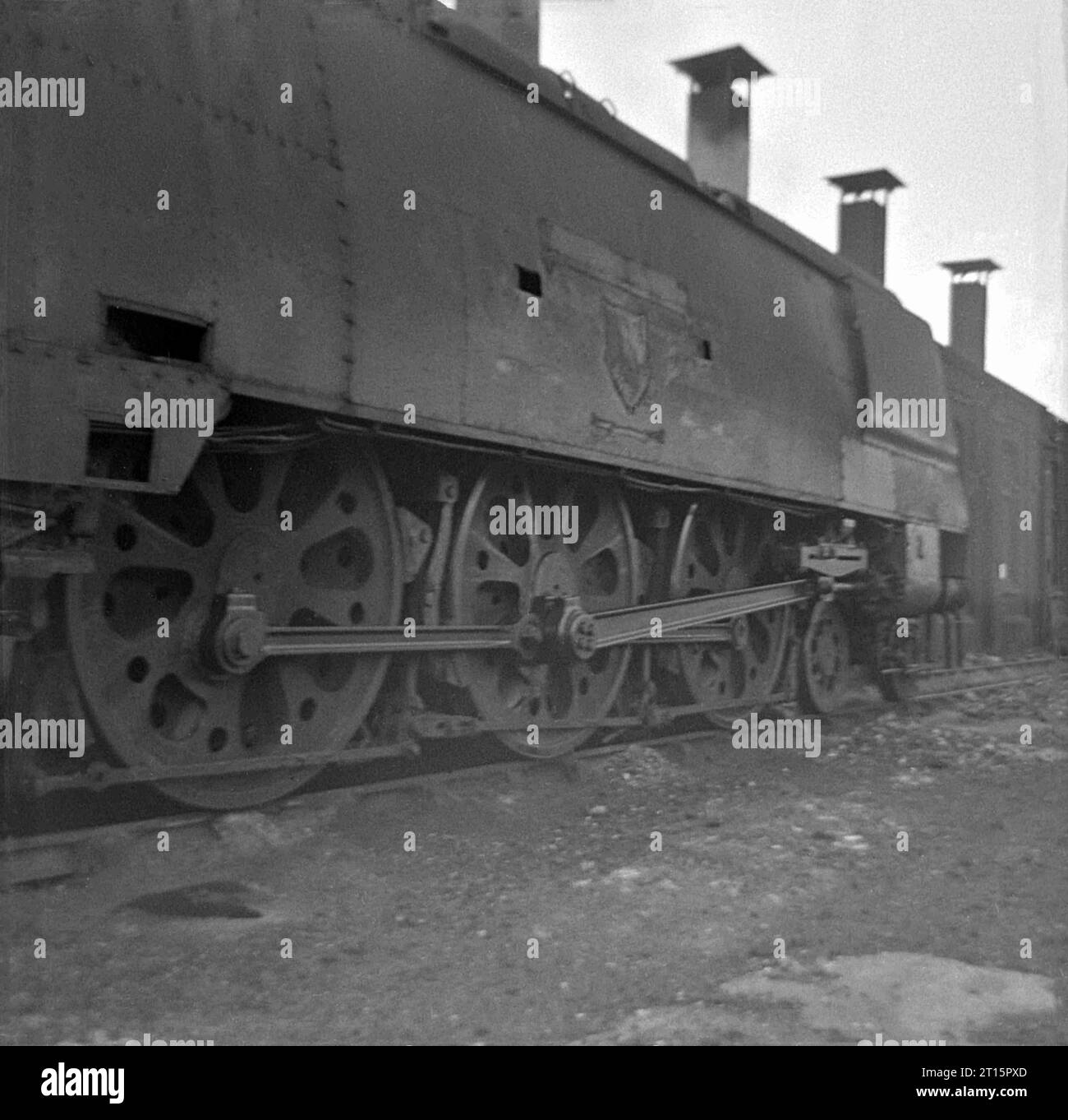 34018 und andere bei Basingstoke 1965-67 Stockfoto