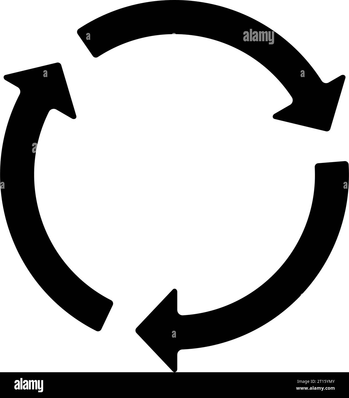 Kreisförmiges Pfeilsymbol. Zyklus, Wiederaufnahme, Konzept wiederholen. Vektorabbildung Stock Vektor