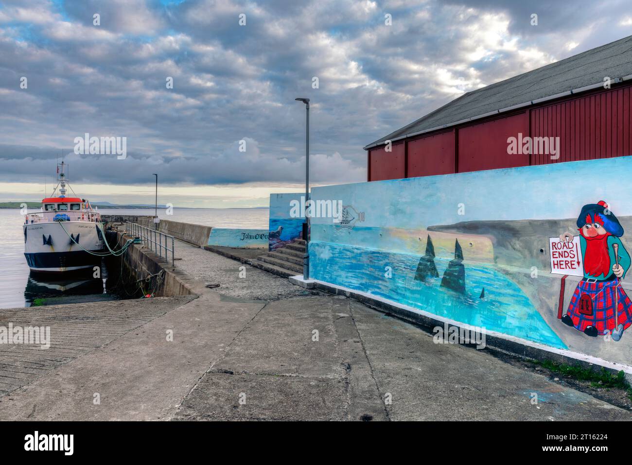 John o'Groats in Schottland ist der nördlichste Punkt des britischen Festlandes. Stockfoto