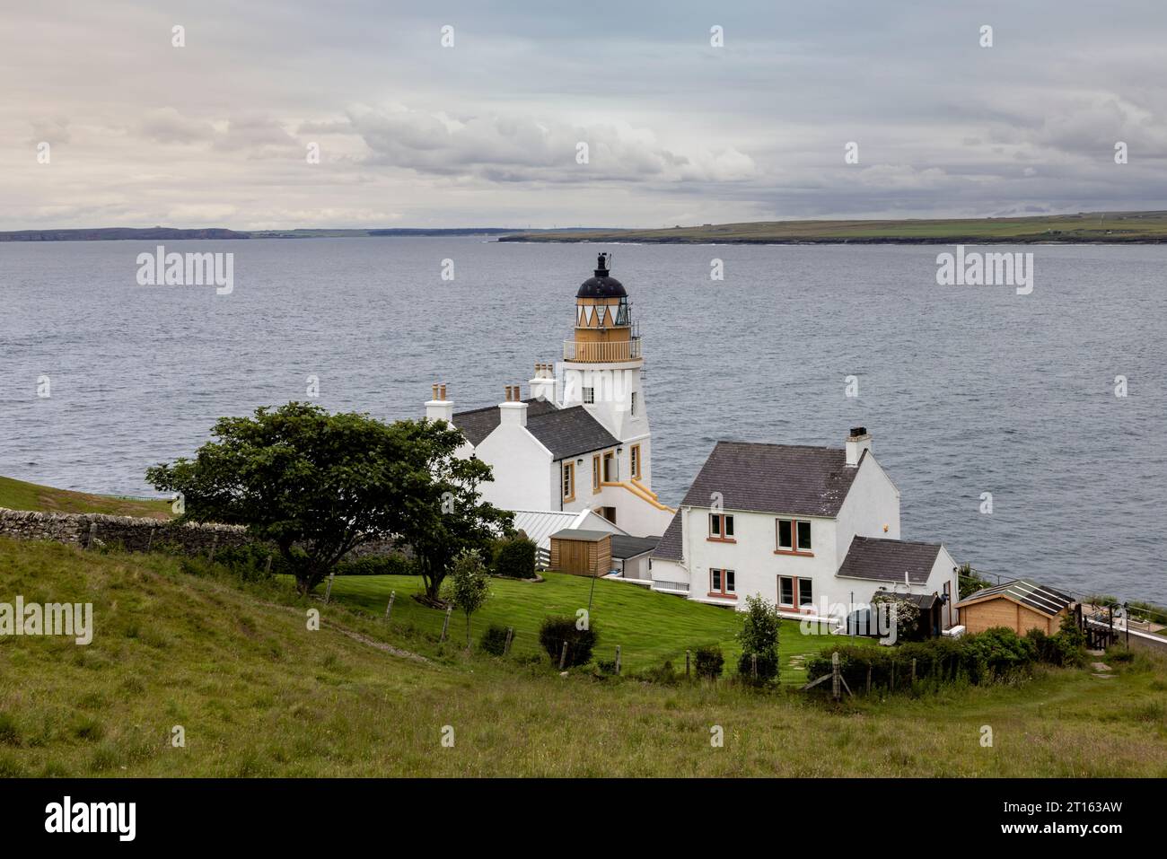 Holborn Head Lighthouse in Scrabster bei Thurso, Caithness, Schottland Stockfoto