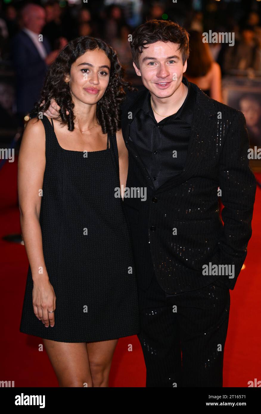 London, Großbritannien. Oktober 2023. Robyn Cara und Scott Chambers kommen zur Doctor Jekyll World Premiere in Odeon Luxe, London. Quelle: Doug Peters/EMPICS/Alamy Live News Stockfoto