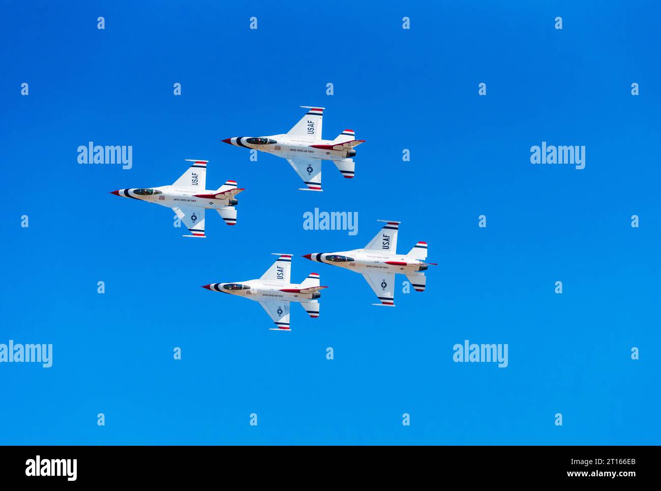 USAF Thunderbirds auf der Flugschau Stockfoto
