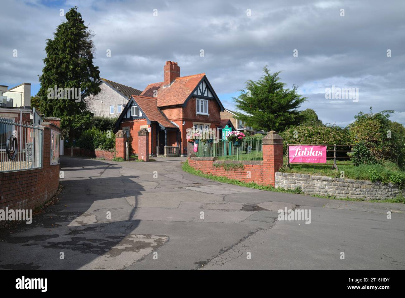 Fablas Ice Cream und Cafe Penarth South Wales UK Stockfoto