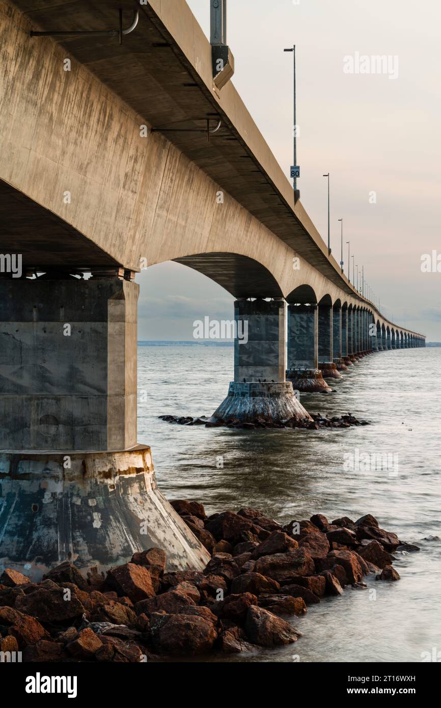 Confederation Bridge   Cape Jourimain, New Brunswick, CAN Stockfoto