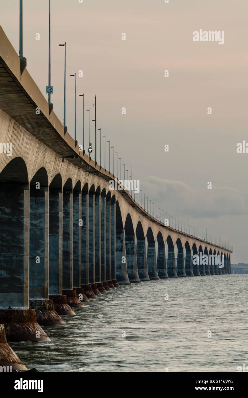 Confederation Bridge   Cape Jourimain, New Brunswick, CAN Stockfoto