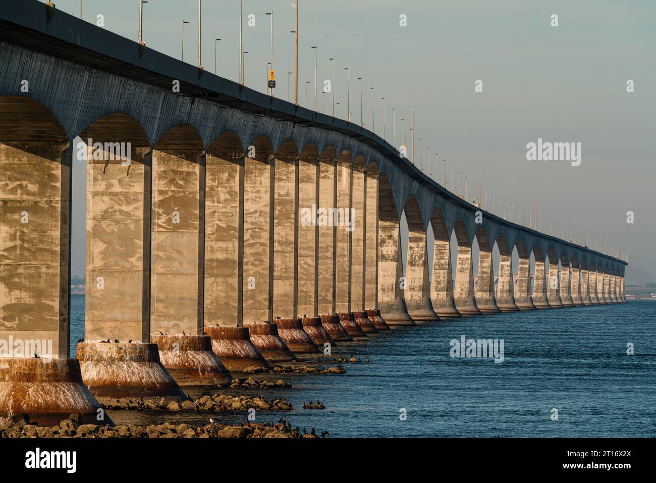 Confederation Bridge   Cape Jourimain, New Brunswick, CAN Stockfoto
