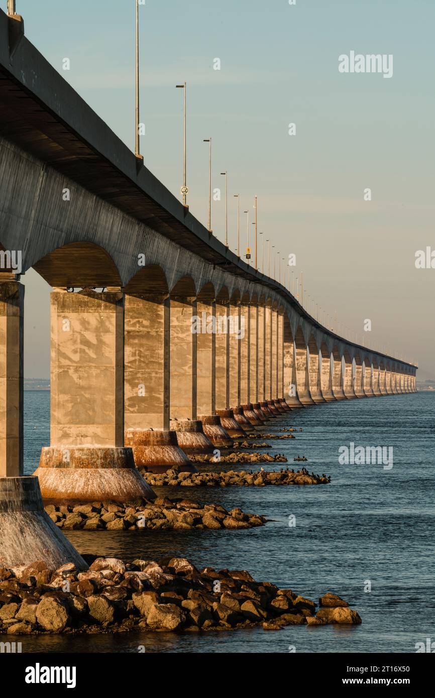 Confederation Bridge   Cape Jourimain, New Brunswick, CAN Stockfoto
