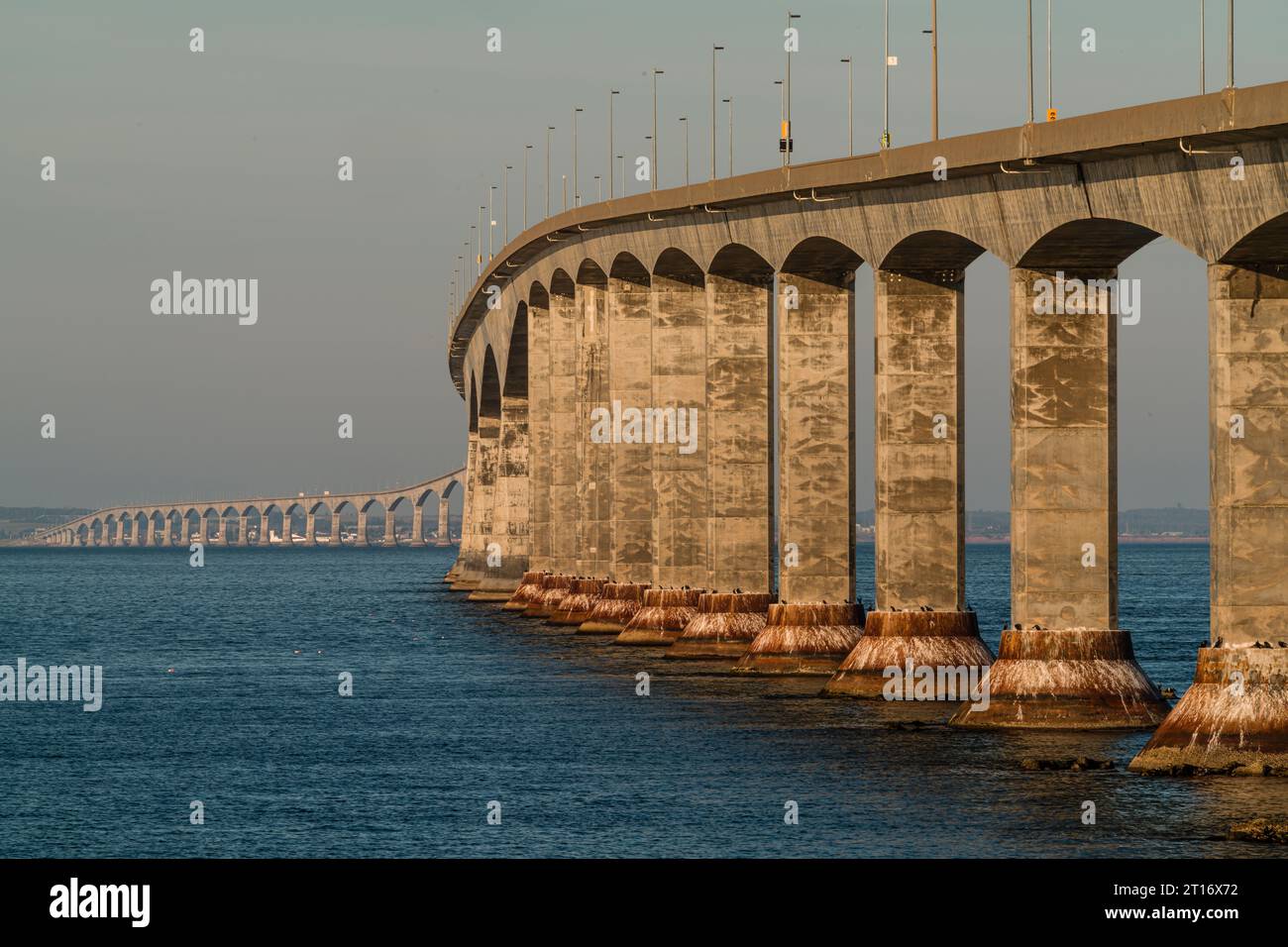 Confederation Bridge   Cape Jourimain, New Brunswick, CAN Stockfoto