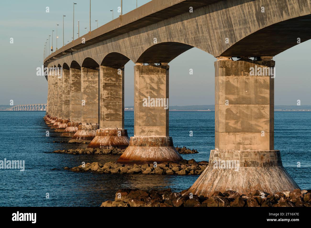 Confederation Bridge   Cape Jourimain, New Brunswick, CAN Stockfoto