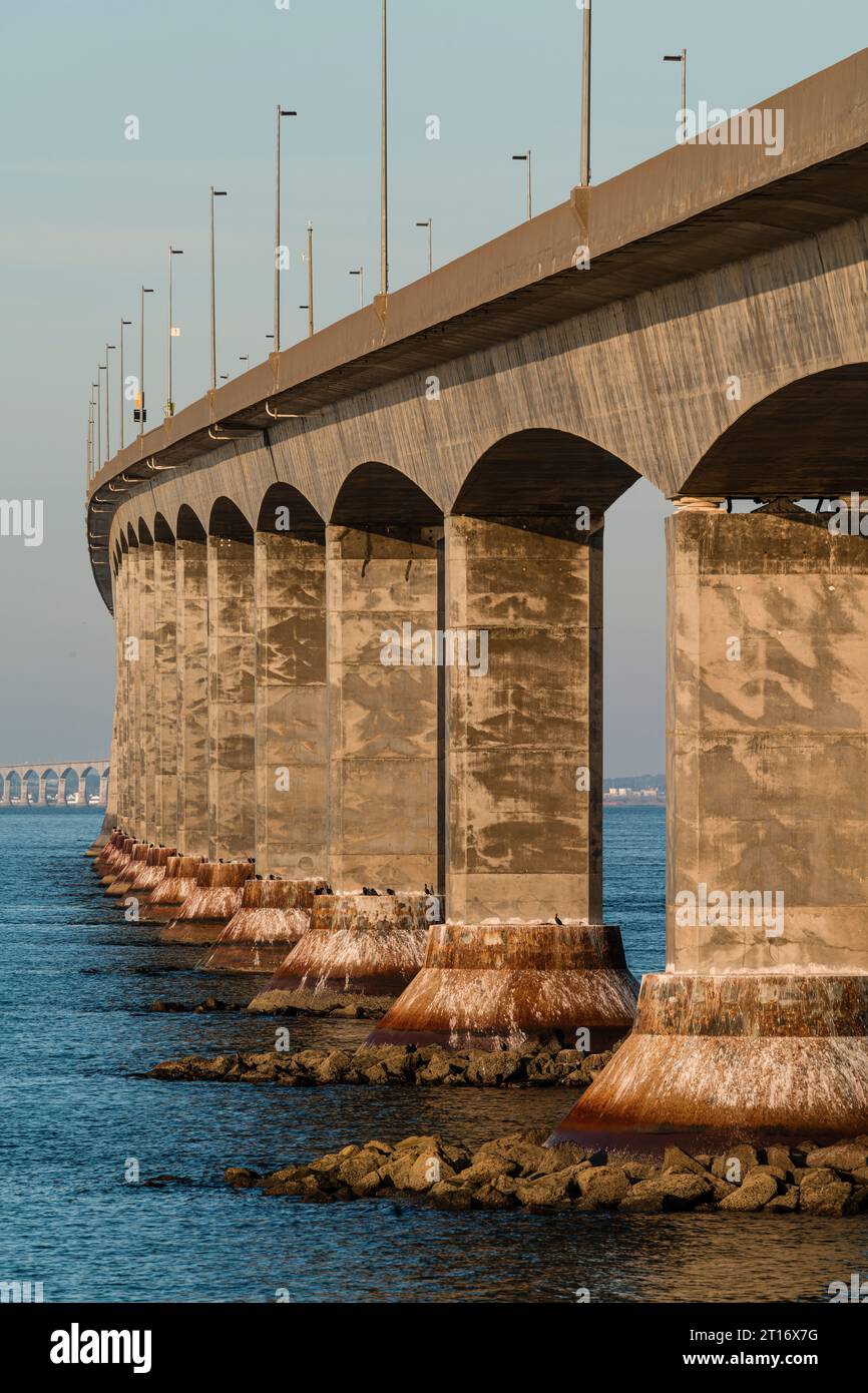 Confederation Bridge   Cape Jourimain, New Brunswick, CAN Stockfoto