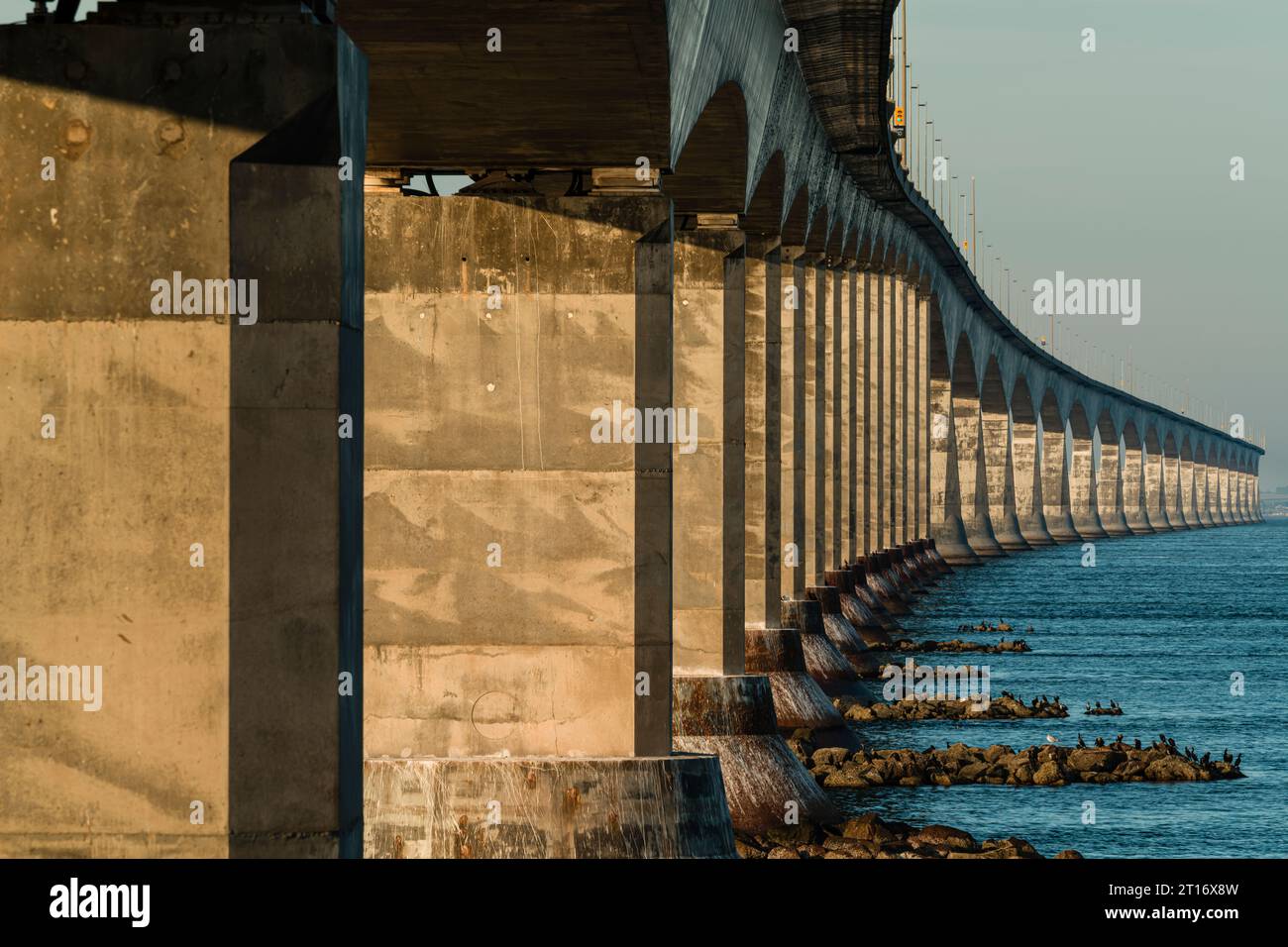 Confederation Bridge   Cape Jourimain, New Brunswick, CAN Stockfoto